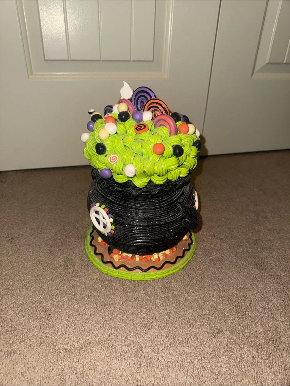 Candy Corn Lane Witch Cauldron House